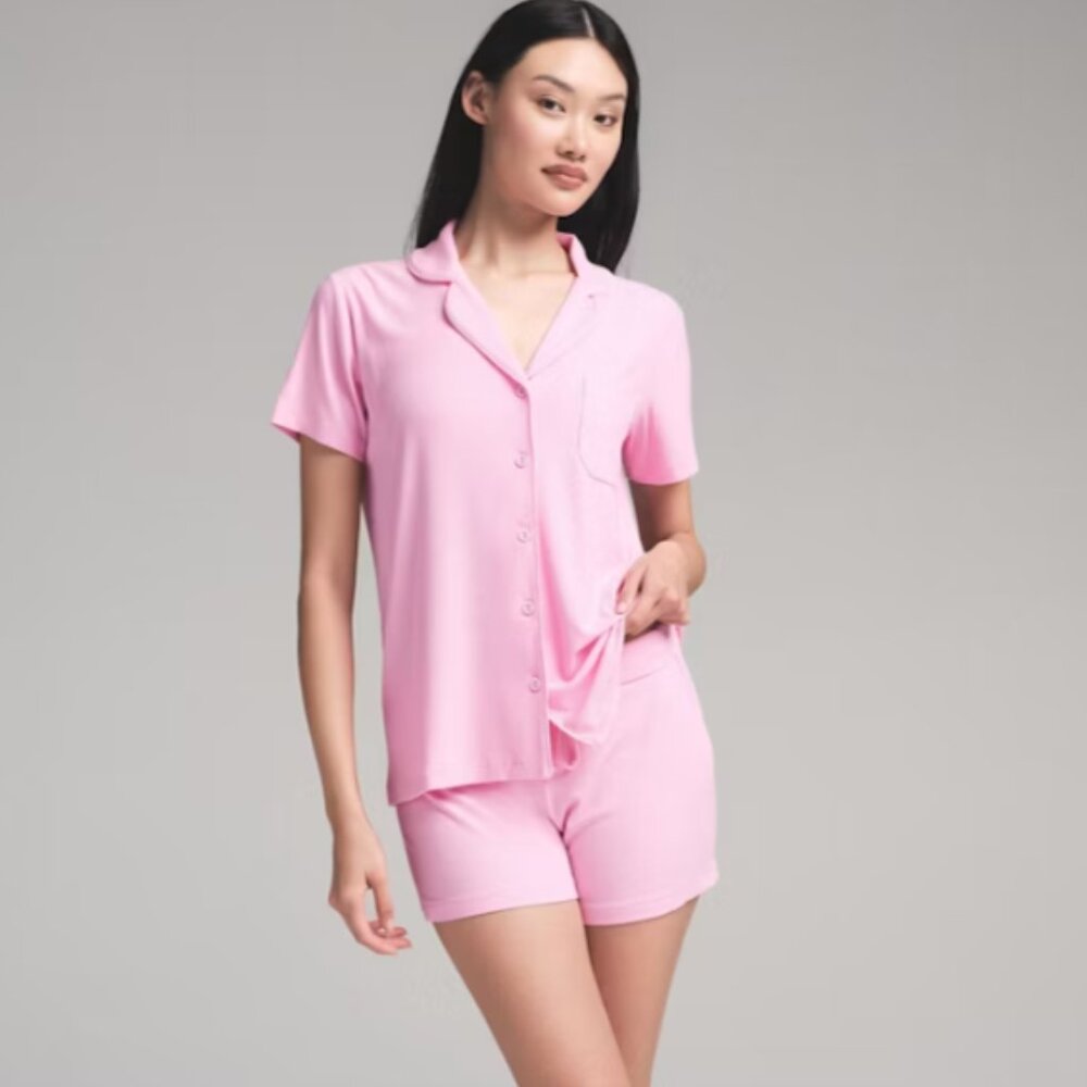 Skims Soft Lounge Short Sleep Set – Bubble Gum, L (NWT)